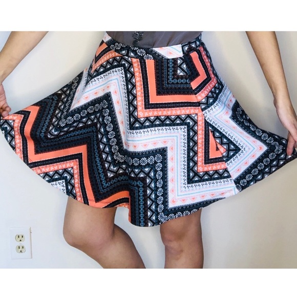 🦄Popular basic skate mini skirt, L , multicolor - Picture 1 of 8